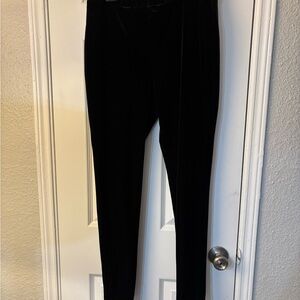 Chico's Black Velvet Skinny Pants
